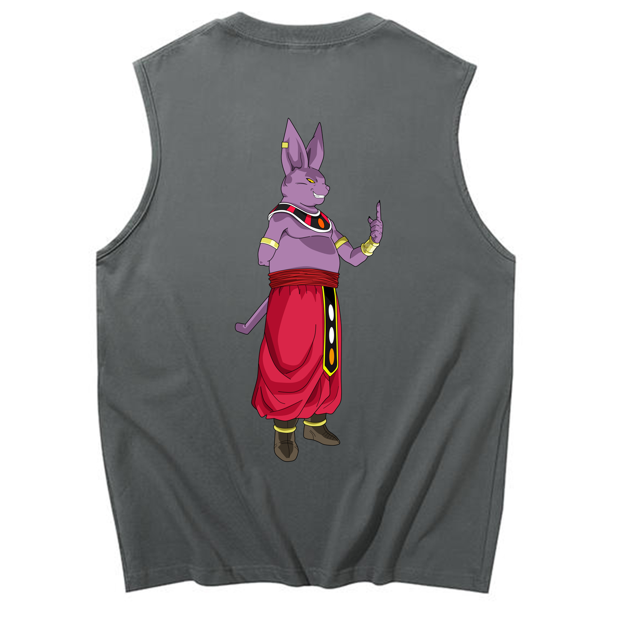 （画像用） ドラゴンボール シャンパ DRAGON BALL Champa コットン100％タンクトップ（背面プリント）